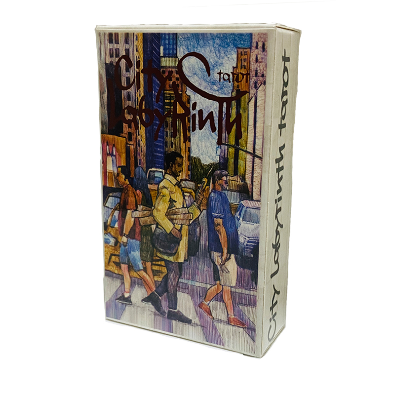 Tarot Deck With Guidebook - City Labyrinth Tarotkarten 78er Deck Englische