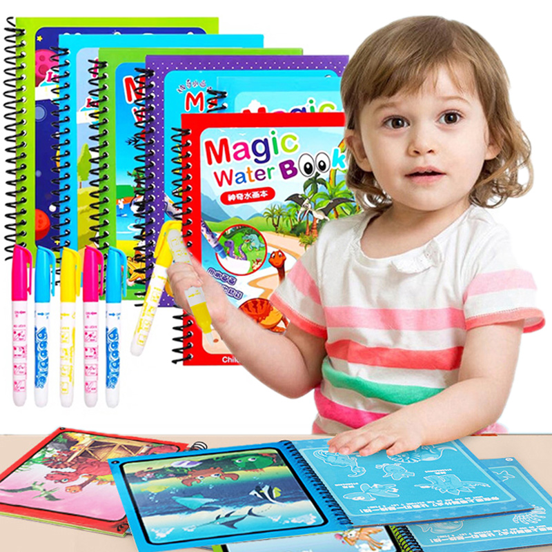 Reusable Water Magic Coloring Book - Montessori Spielzeug Wiederverwendbare Malbuch Magie Wasser