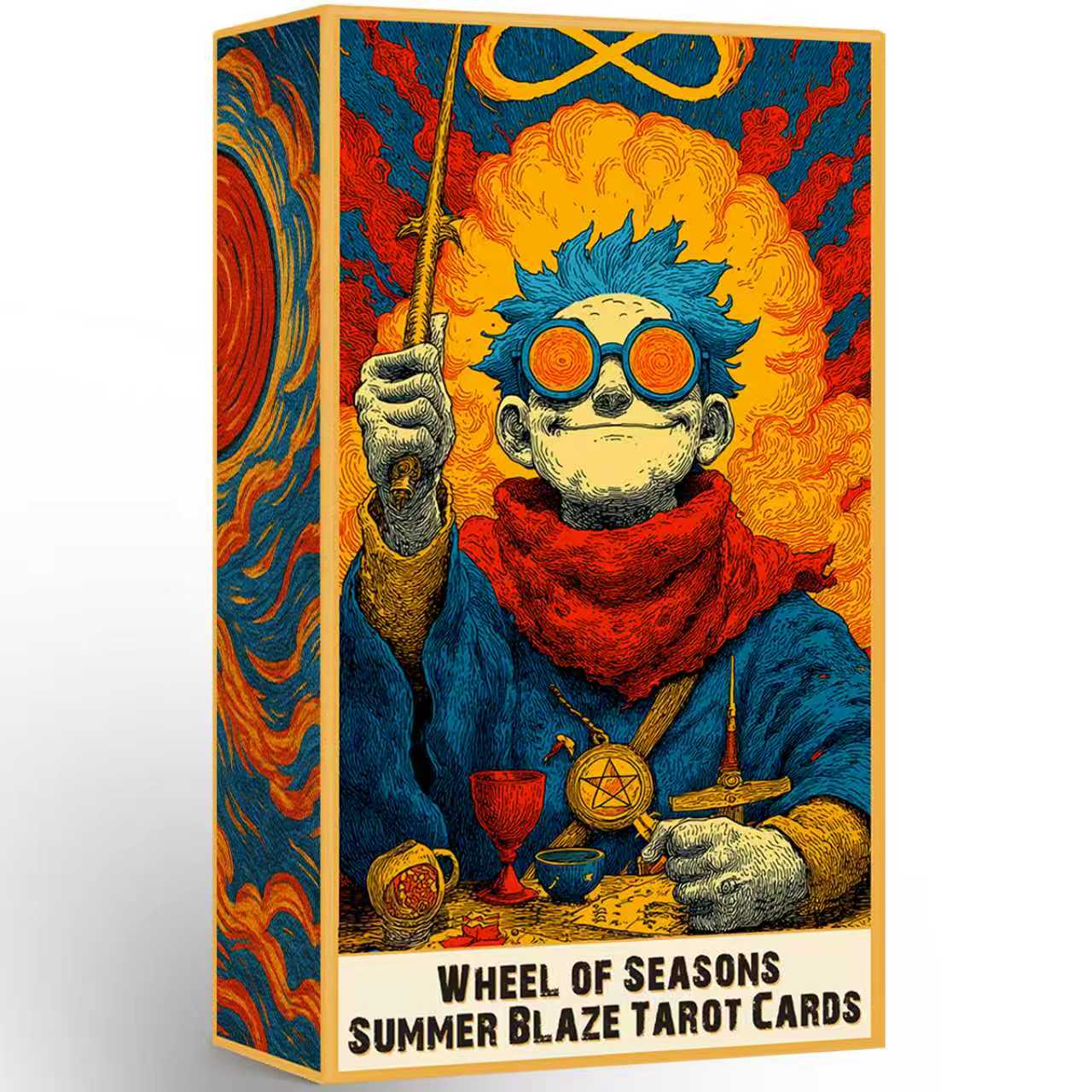 Tarot Deck With Guidebook - Tarotkarten für Anfänger mit Anleitungsbuch, Summer