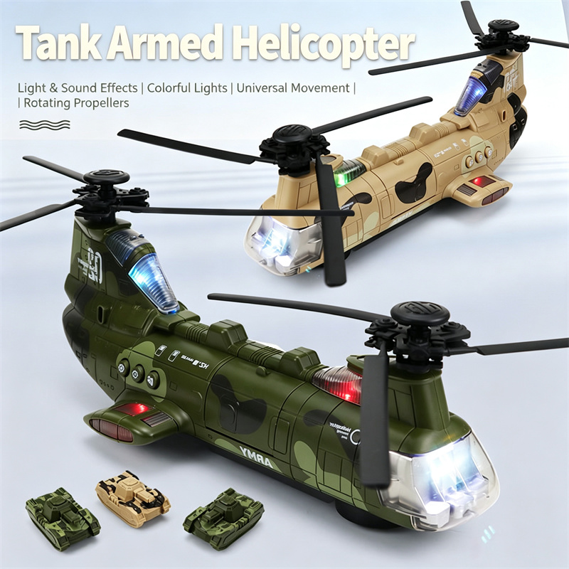 Music - Elektrisches „Bump and Go“-Transportflugzeug-Spielzeug mit 360°-Drehung,