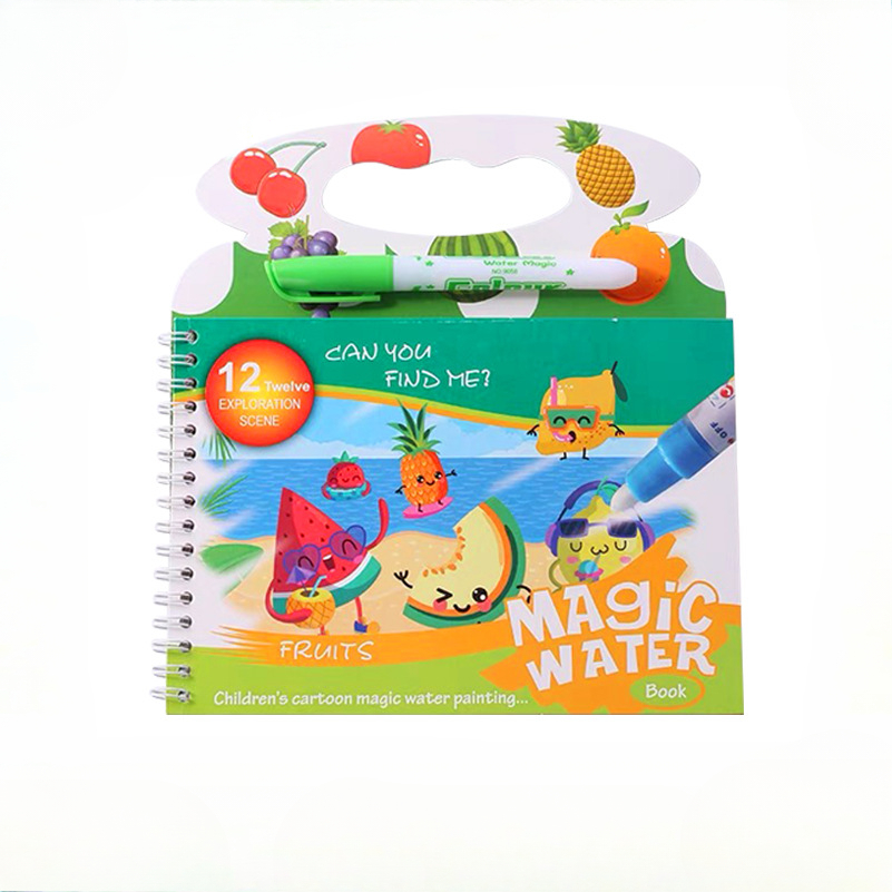Reusable Water Magic Coloring Book - Magisches Wassermalbuch für Kinder, wiederverwendbares Graffiti-Malpuzzle-Spielzeug