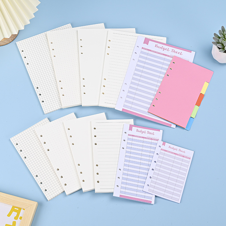 A5 Spiral Dotted Grid Notebook - A6 A5 Loseblatt-Notizbuch, Nachfüllung, Spiralbinder, Innenseite,