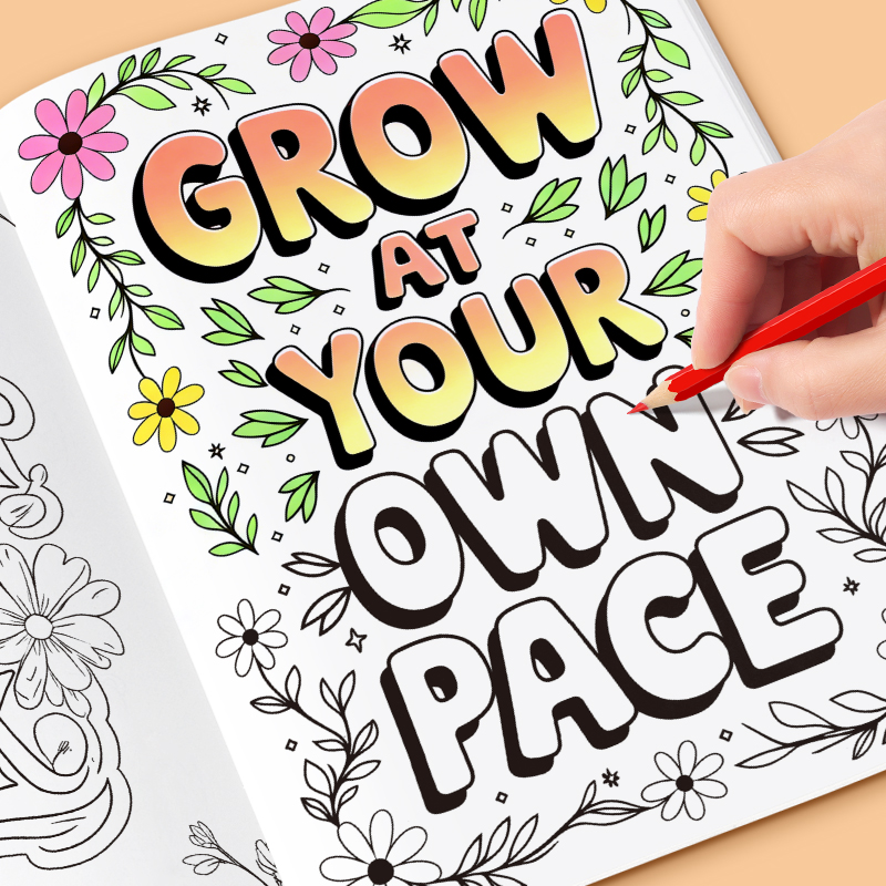 Adult Coloring Book Stress Relief - 32-seitiges Malbuch für Erwachsene zur Förderung