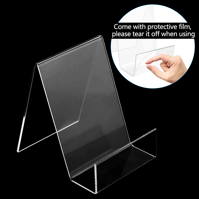 Clear Acrylic Book Stand Holder - 1 Stück transparenter Acryl-Displayständer für die