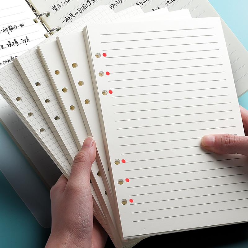 A5 Spiral Dotted Grid Notebook - A5 A6 Loseblatt-Notizbuch Nachfüllpackung Spiralbinder Planer