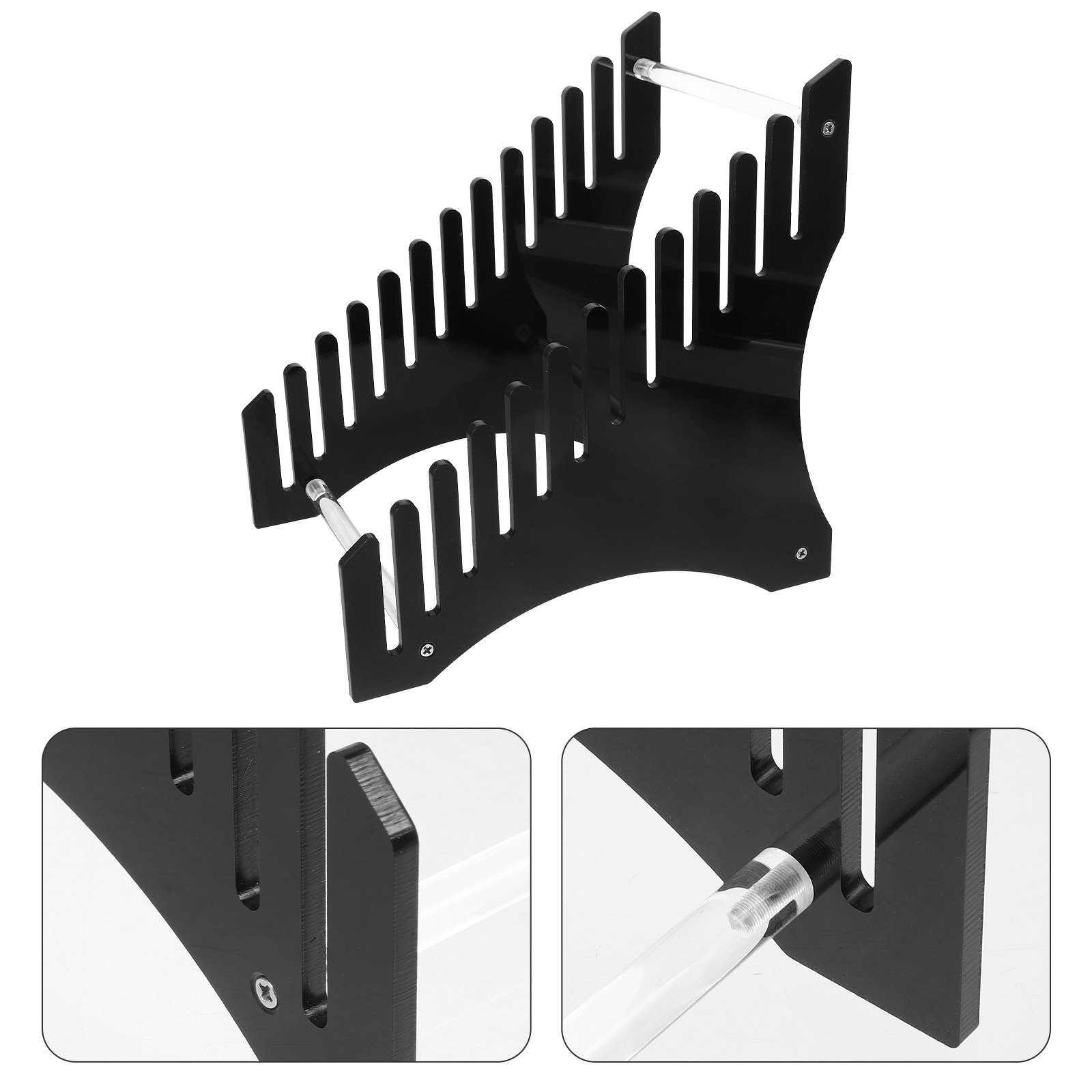 Magazines - Schallplatten-Präsentationsständer aus Acryl, mehrstufiger Desktop-Organizer für
