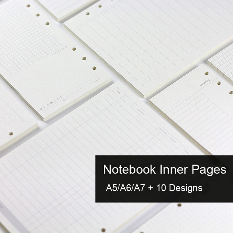 A5 Spiral Dotted Grid Notebook - 45 Blatt A5 A6A7 Loseblatt-Notizbuch, Nachfüllung,