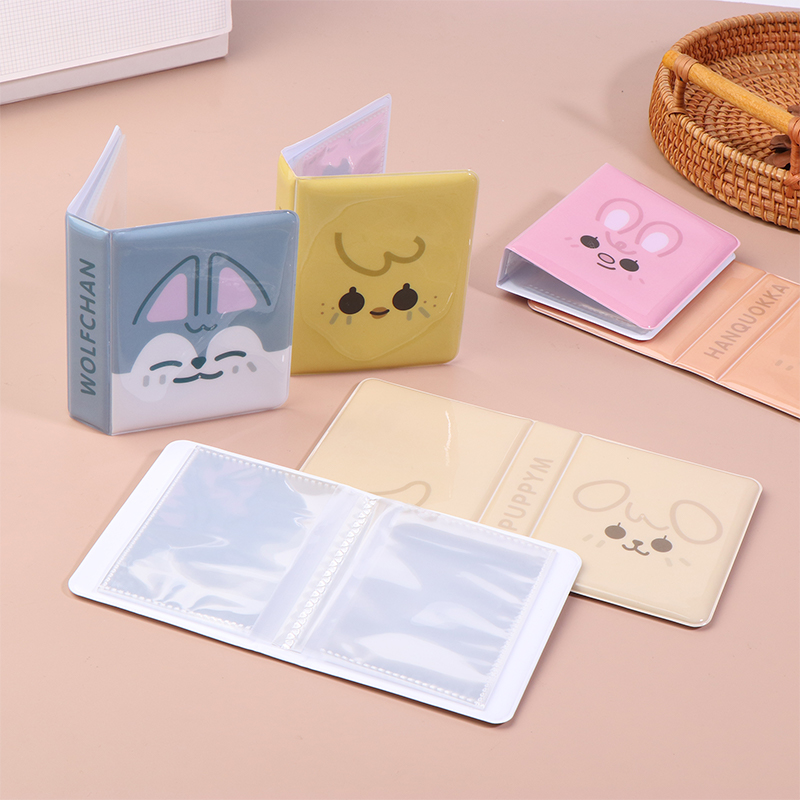 Kpop Photo Card Binder 3 Inch - Cartoon Tier 3-Zoll-Album Foto Postkarte Aufbewahrungsalbum