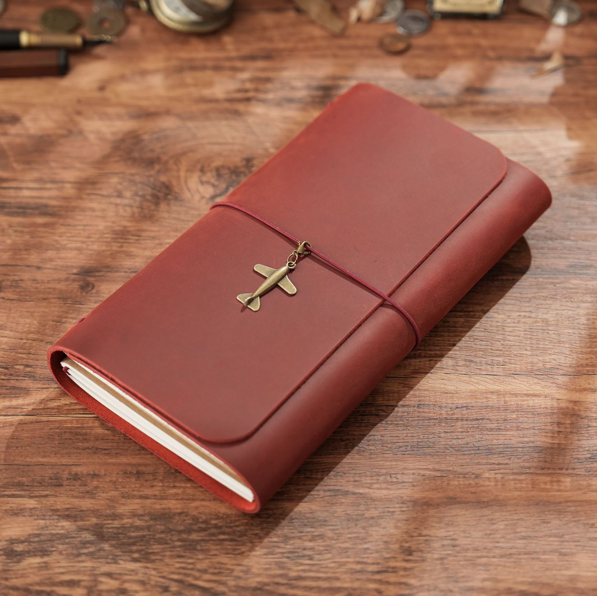 Vintage Leather Journal Notebook - Neu eingetroffen: Triple Fold TN Traveler's