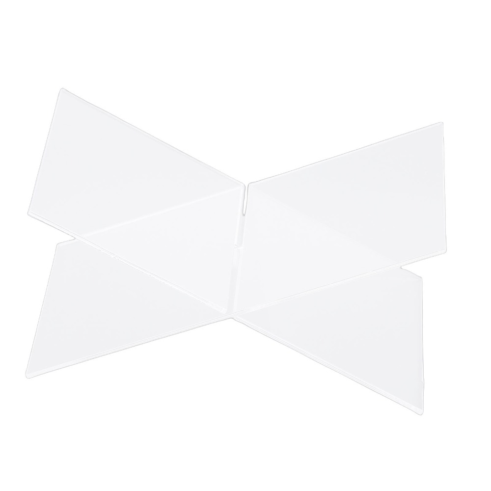 Clear Acrylic Book Stand Holder - 1 Set X-förmiger Acryl-Buchständer, klares Acrylmaterial,