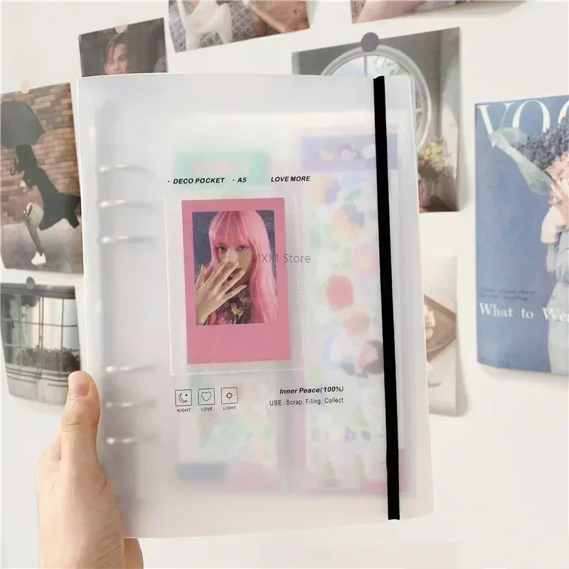 Kpop Photo Card Binder 3 Inch - A5-Fotokartenhalter, Album für Fotos, gebunden, Fotokartenhalter,
