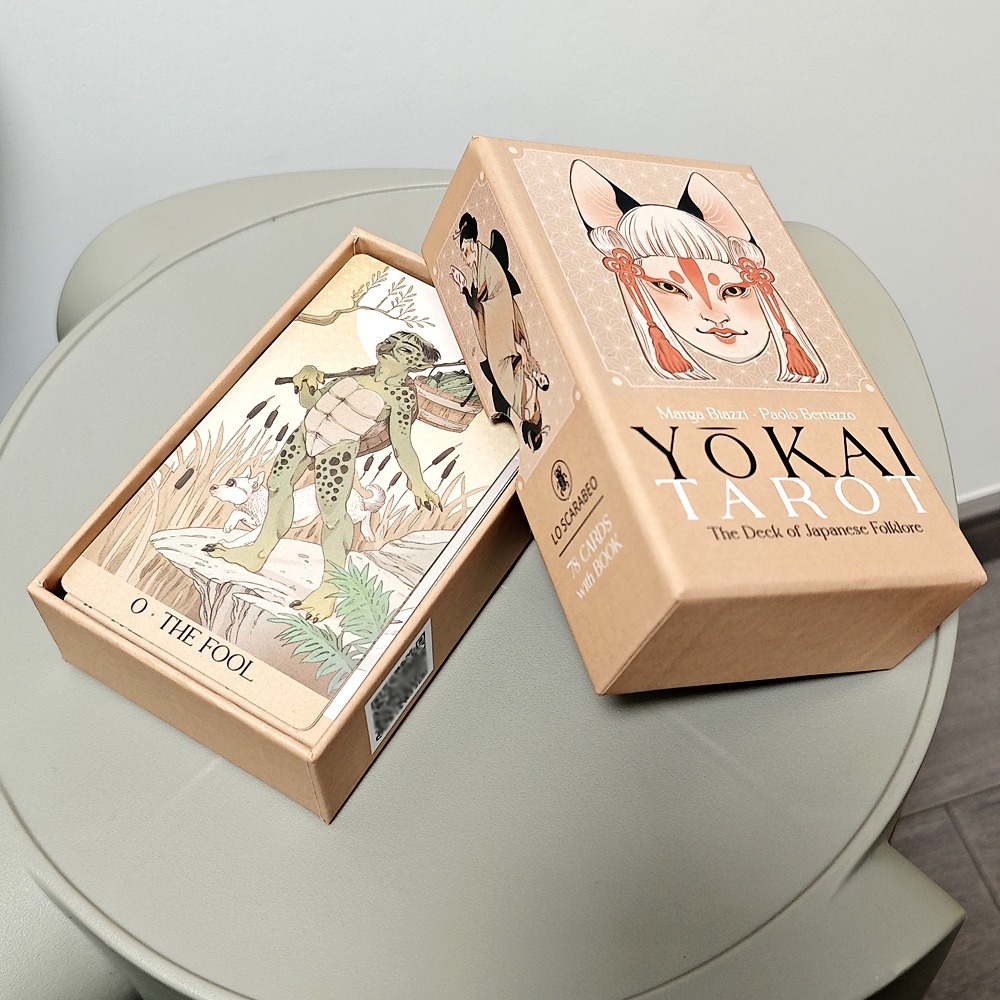 Tarot Deck With Guidebook - Yokai Tarotkarten 78 Stück Japanische Folklore