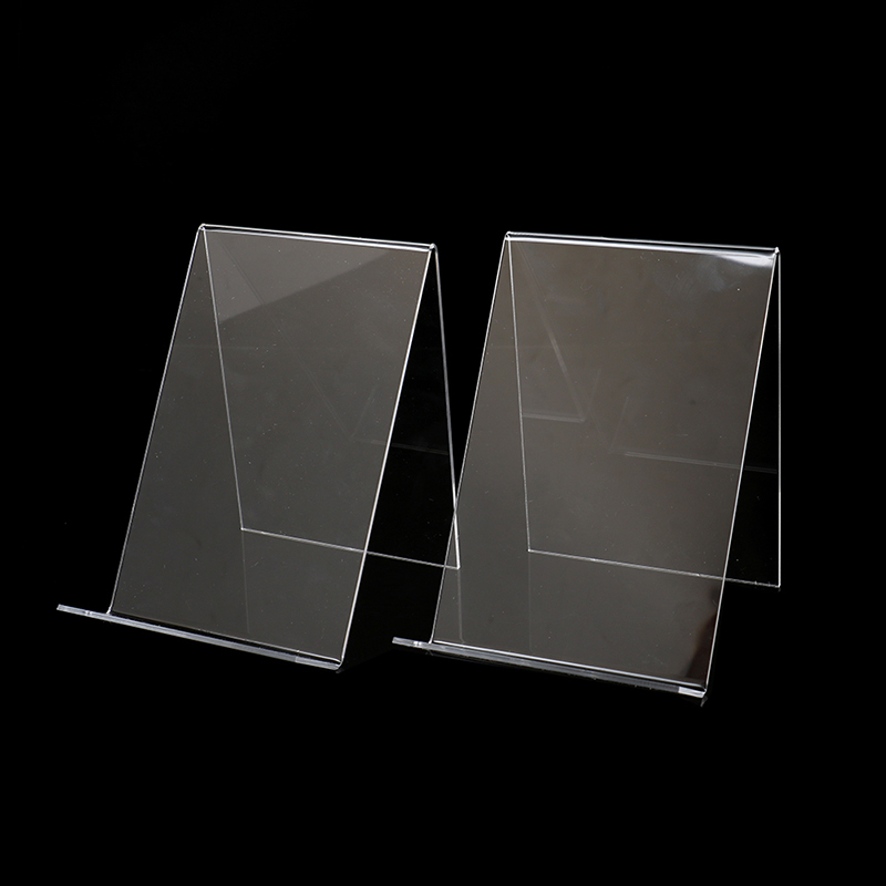 Clear Acrylic Book Stand Holder - 📚 1 Stück Acryl-Buchpräsentationsständer Fotorahmen Broschüren-Artwork-Halter