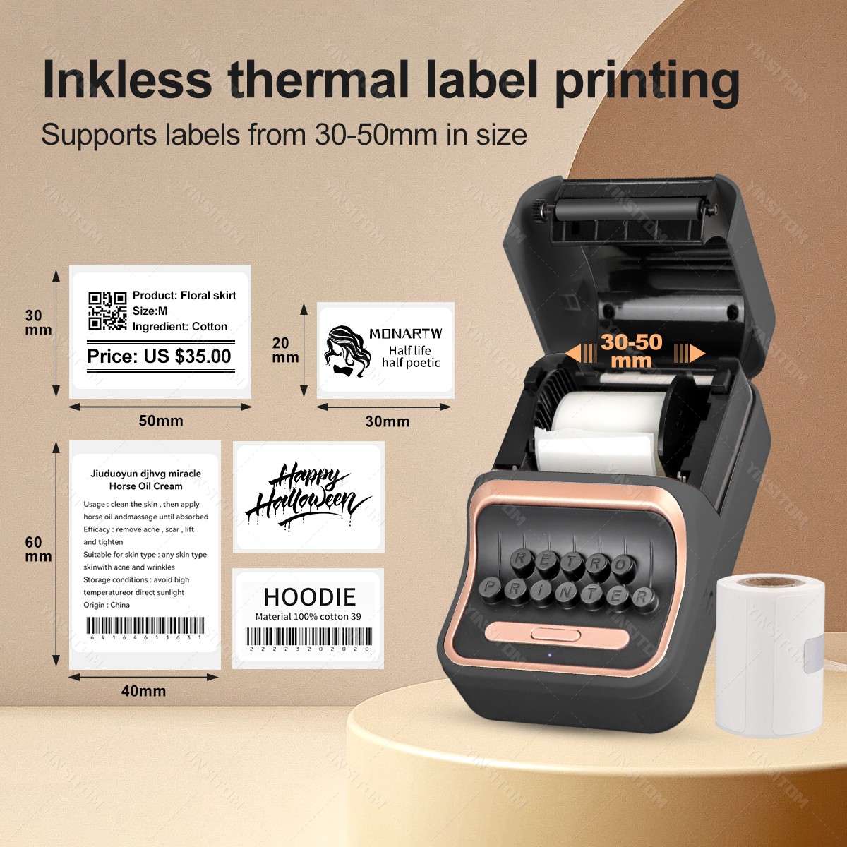 2 zoll Label Mini Drucker Tasc – Mini Pocket Thermal Printer Paper Roll Bewertung und Preis