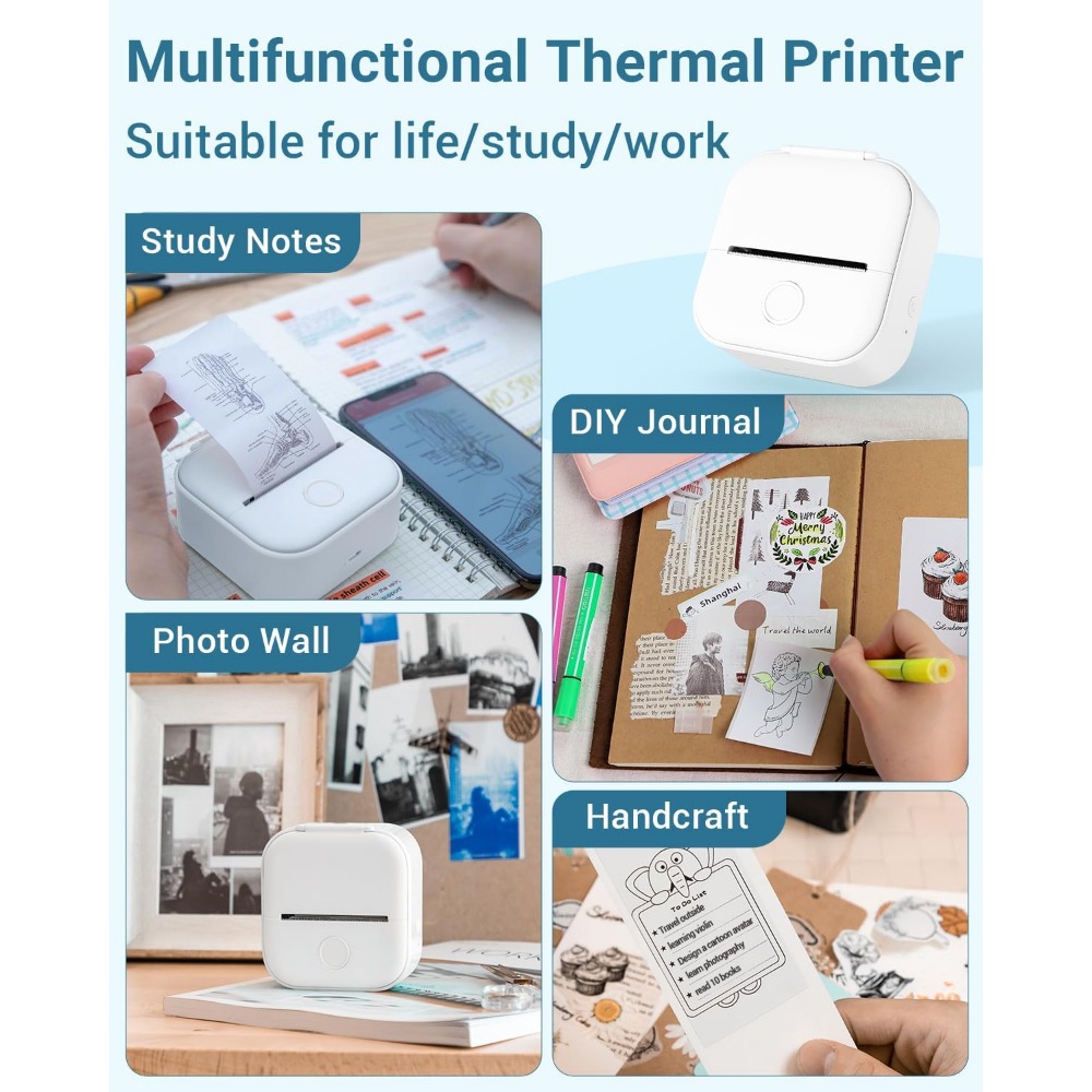 Phomemo t02 drahtloser Taschen – Mini Pocket Thermal Printer Paper Roll Bewertung und Preis