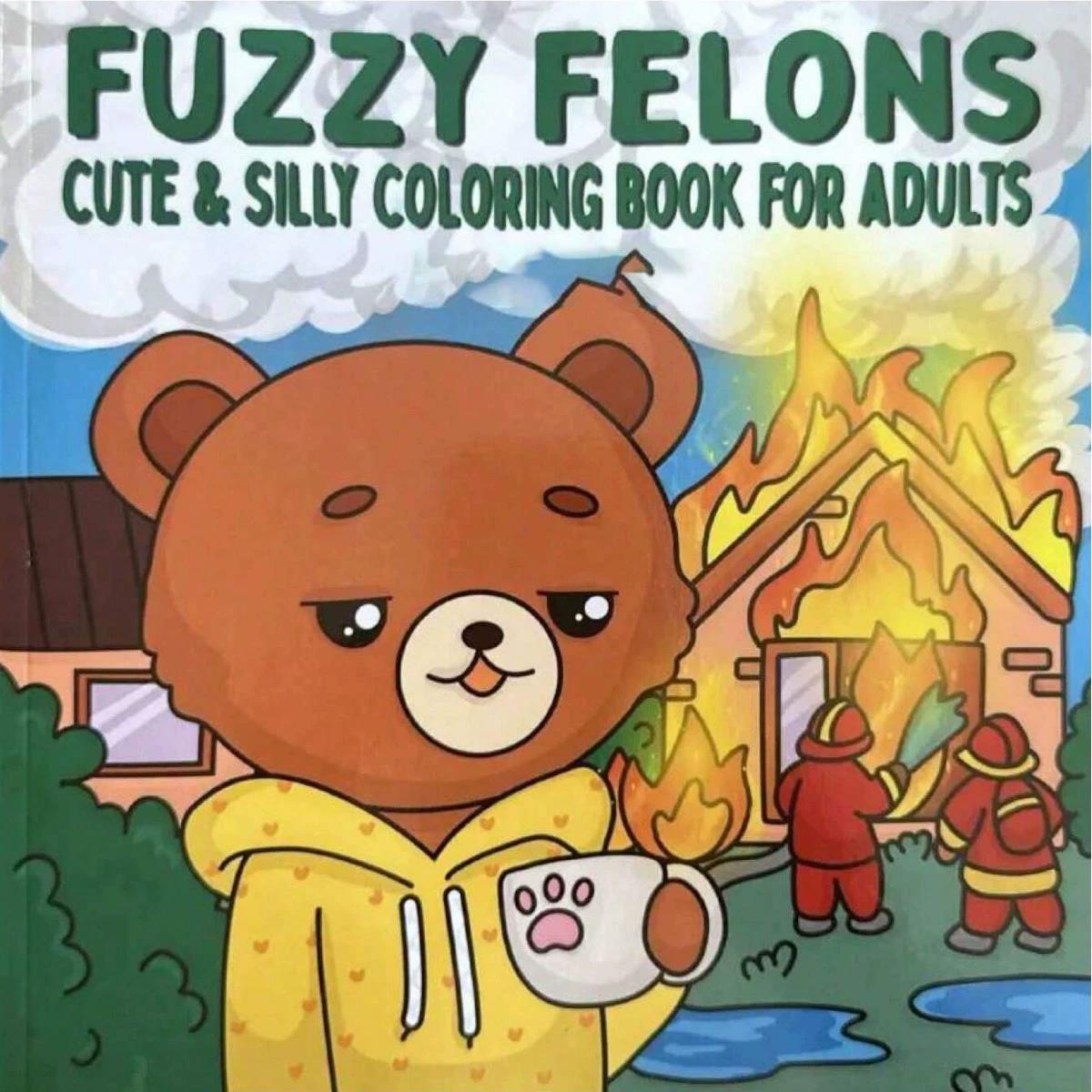 Fuzzy Felons Malbuch für Erwac – Adult Coloring Book Stress Relief Bewertung und Preis