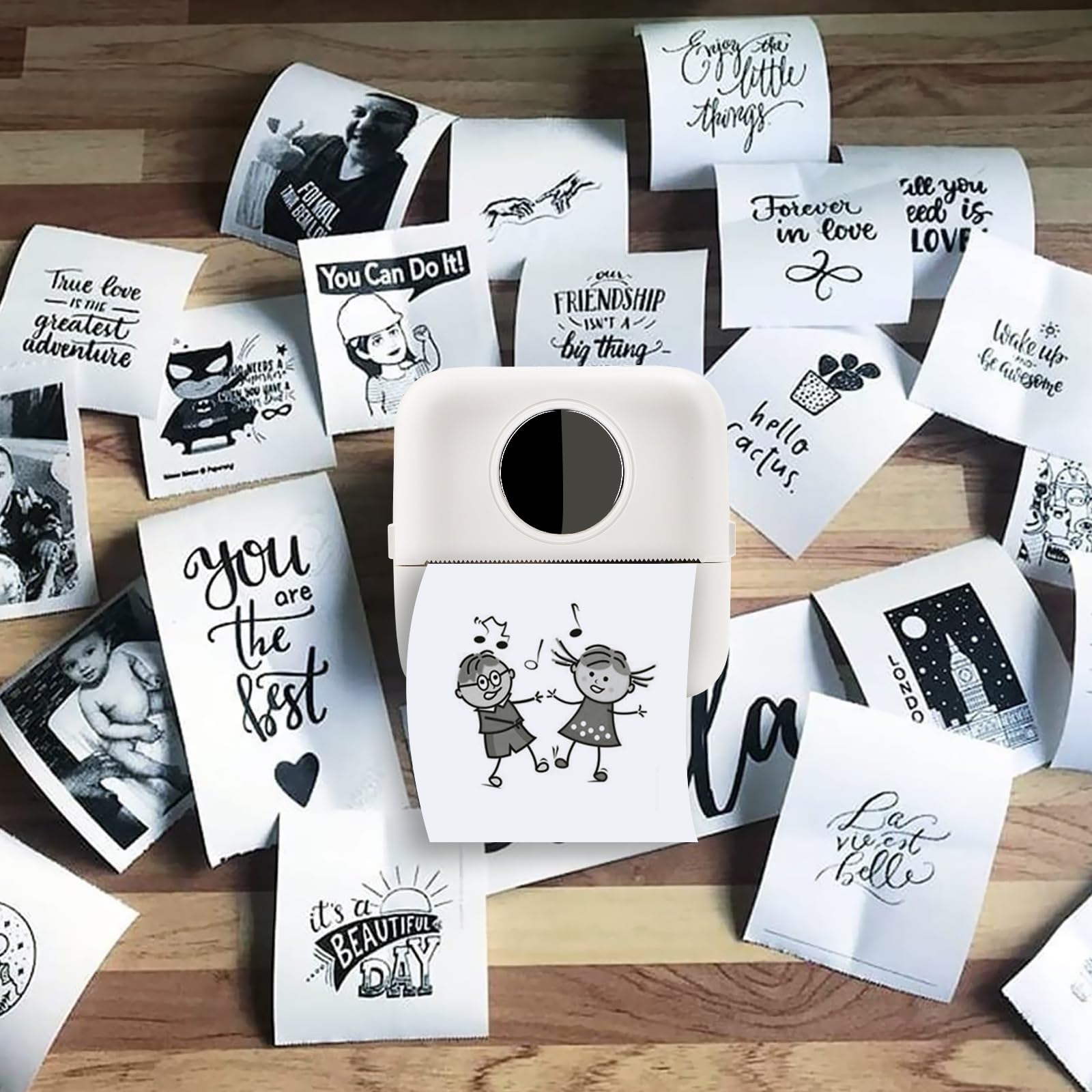 10 Rollen thermisches, tintenl – Mini Pocket Thermal Printer Paper Roll Bewertung und Preis