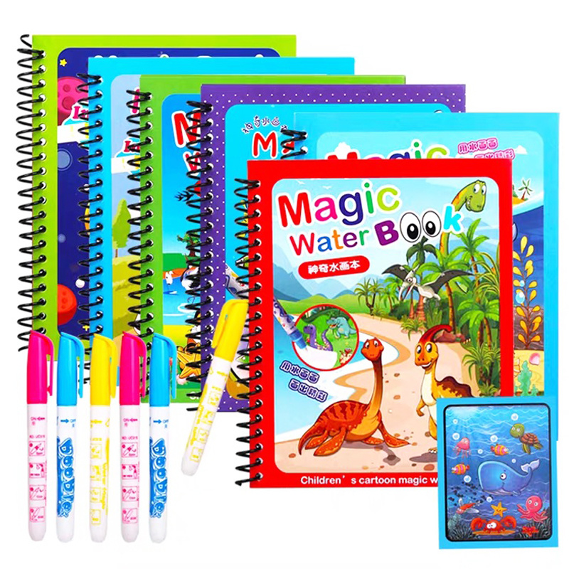 Kinder Montessori Spielzeug wi – Reusable Water Magic Coloring Book Bewertung und Preis