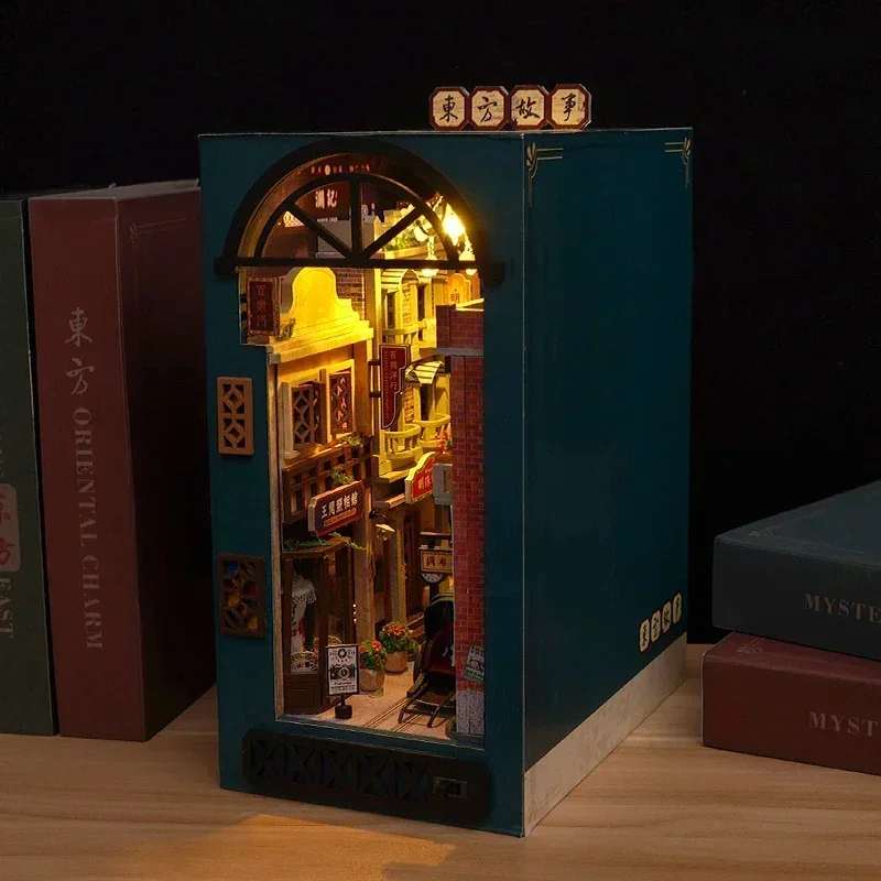 DIY Holz Orientalische Geschic – Diy Wooden Book Nook Kit Shelf Insert Bewertung und Preis