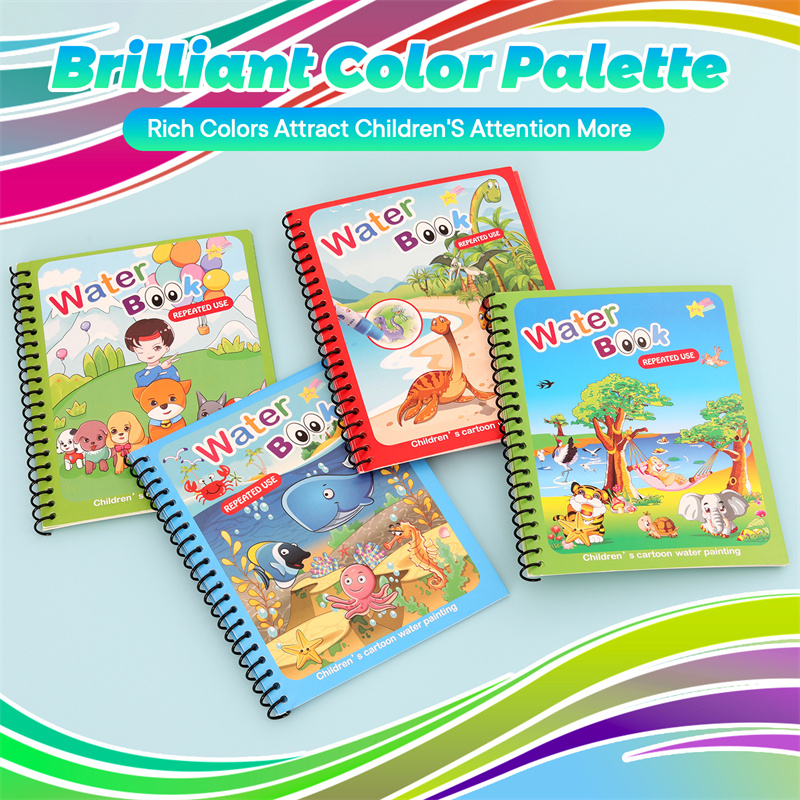 Montessori-Spielzeug, wiederve – Reusable Water Magic Coloring Book Bewertung und Preis