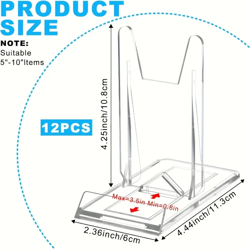 5/12 Stück Klare Acryl-Display – Clear Acrylic Book Stand Holder Bewertung und Preis