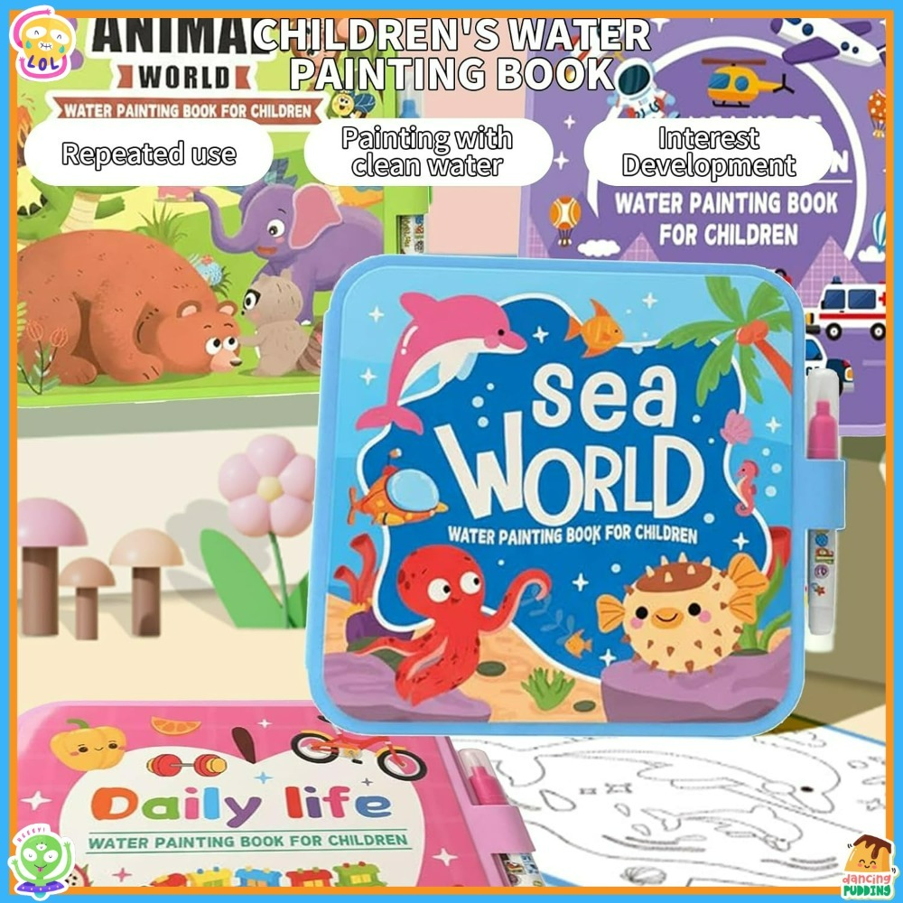 Magisches Wasser-Malbuch-Set m – Reusable Water Magic Coloring Book Bewertung und Preis