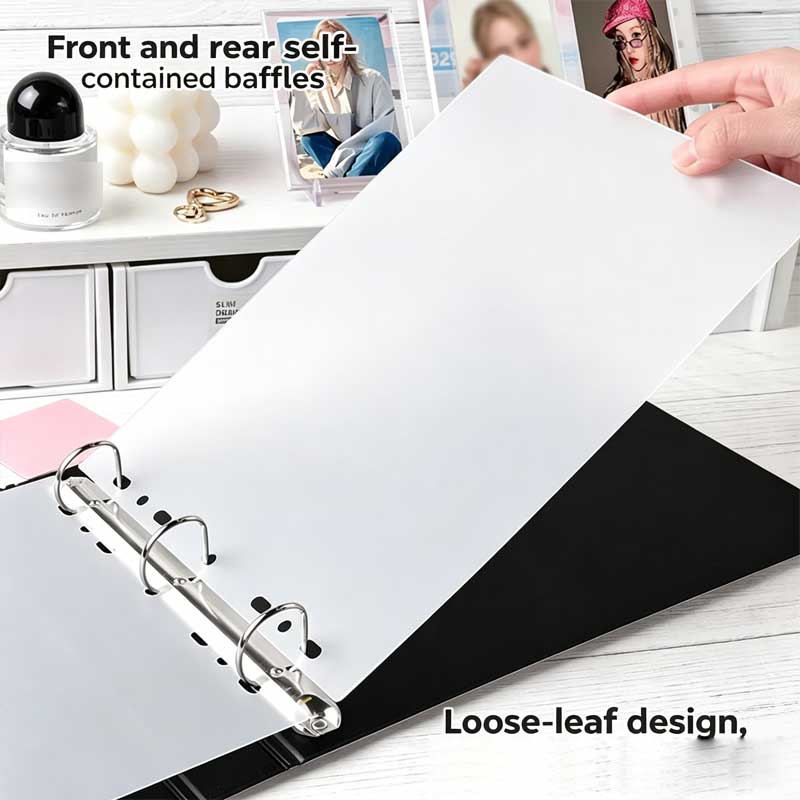 7-8 Fächer breiter A5 D-Ring-O – Kpop Photo Card Binder 3 Inch Bewertung und Preis