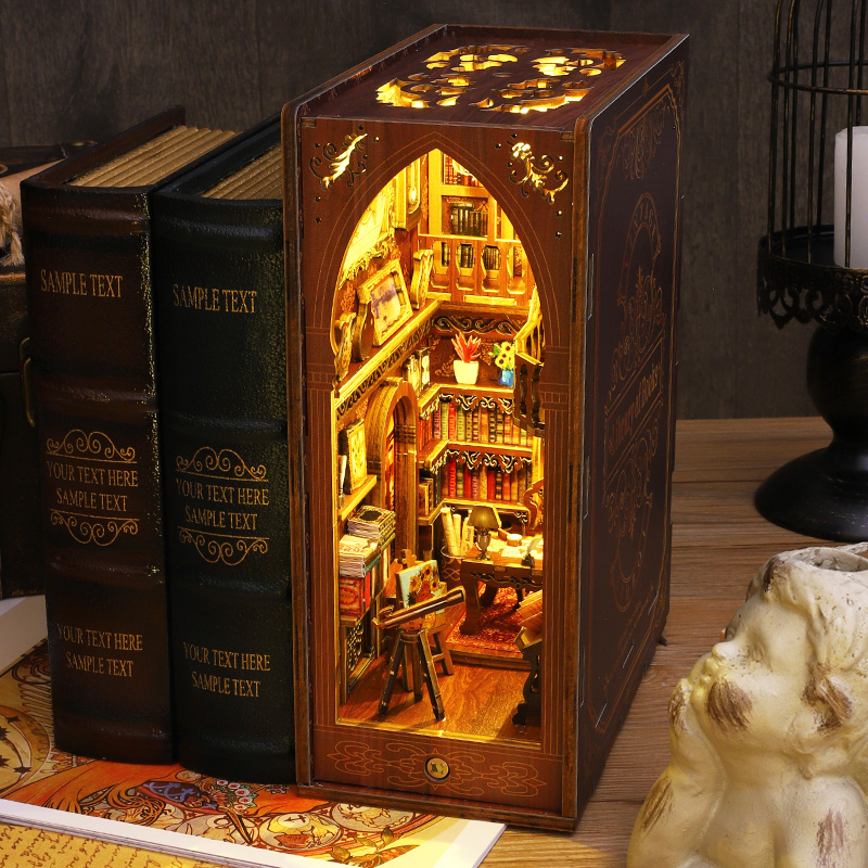 DIY Buch Nook Regal Einsatz Ki – Diy Wooden Book Nook Kit Shelf Insert Bewertung und Preis