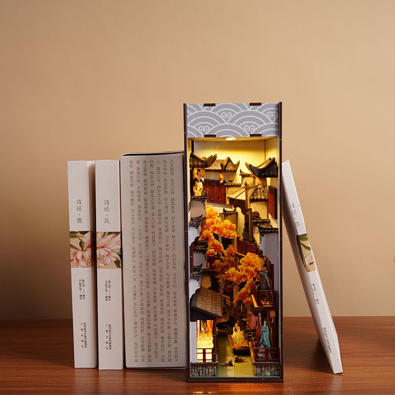 DIY Buchnischen-Einsatzregal-B – Diy Wooden Book Nook Kit Shelf Insert Bewertung und Preis