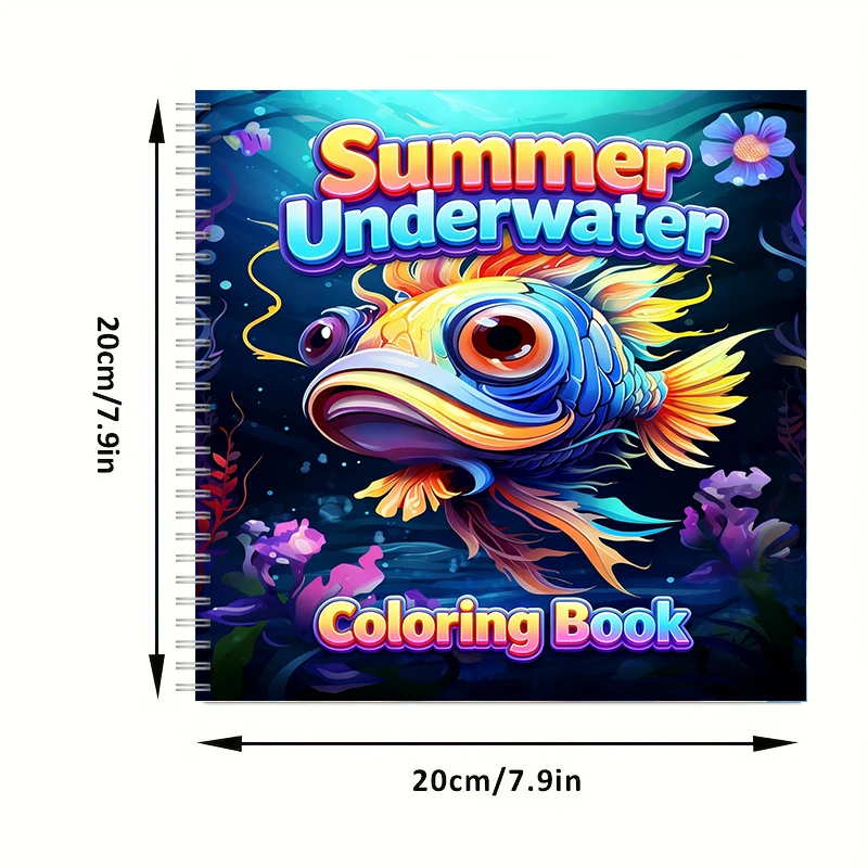 Sommerliches Unterwasser-Malbu – Adult Coloring Book Stress Relief Bewertung und Preis