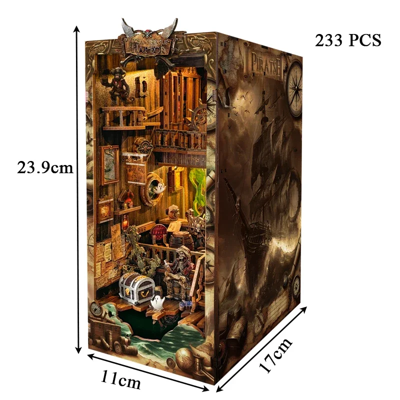 Miniatur DIY Holz New World Pi – Diy Wooden Book Nook Kit Shelf Insert Bewertung und Preis