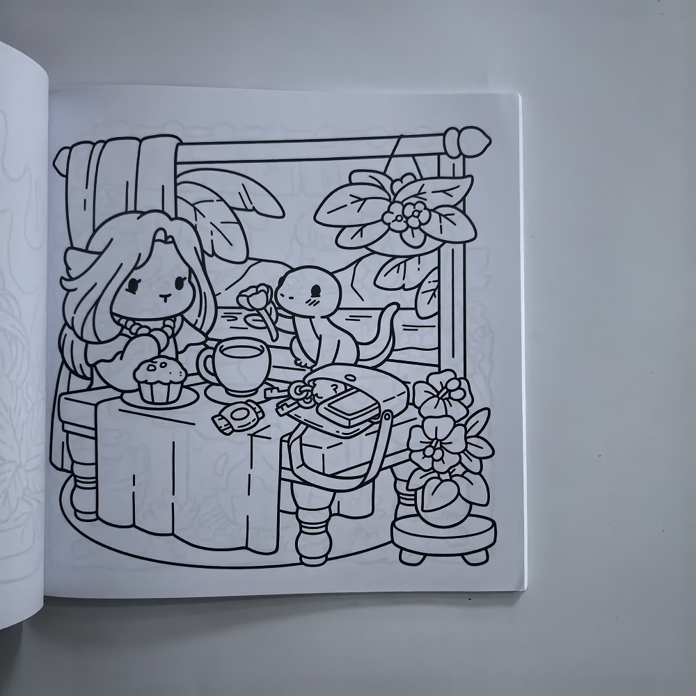 Gemütliches Niedliches Malbuch – Adult Coloring Book Stress Relief Bewertung und Preis
