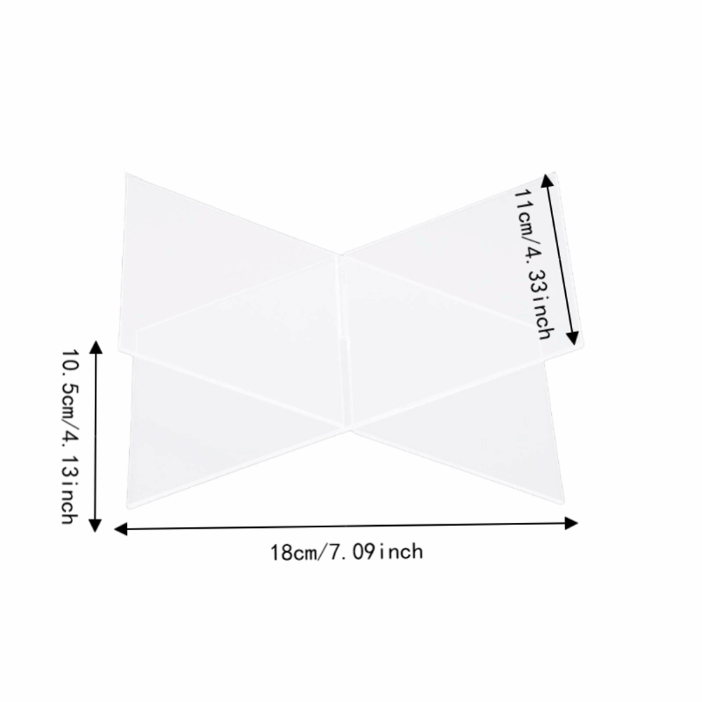 1 Set X-förmiger Acryl-Buchstä – Clear Acrylic Book Stand Holder Bewertung und Preis