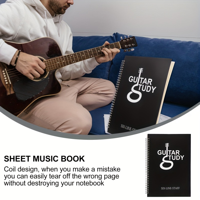 50-seitiges Gitarren-Tabletatu – Blank Sheet Music Notebook Bewertung und Preis