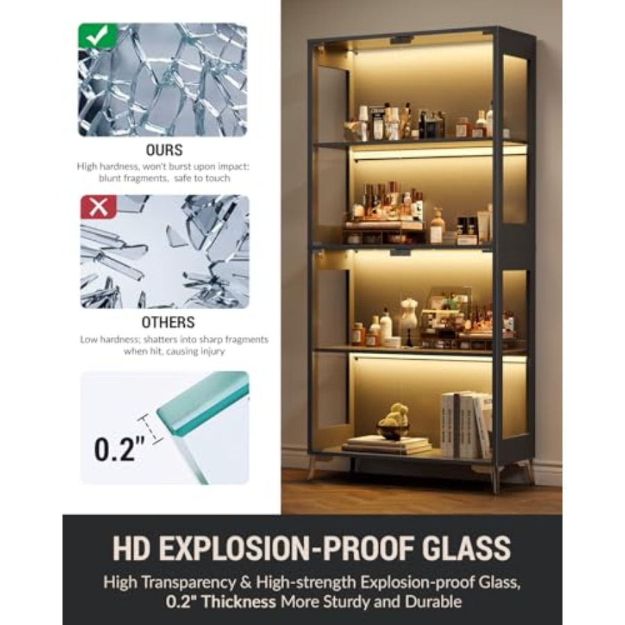 Glasvitrine mit Türen für Samm – Books Bewertung und Preis