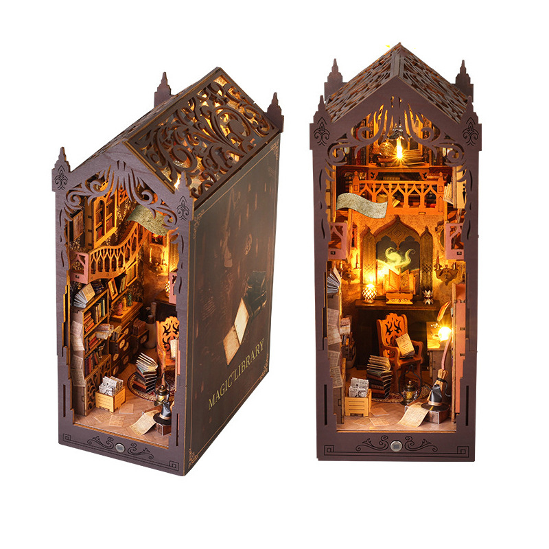 DIY Holz-Magie-Weihnachts-Büch – Diy Wooden Book Nook Kit Shelf Insert Bewertung und Preis