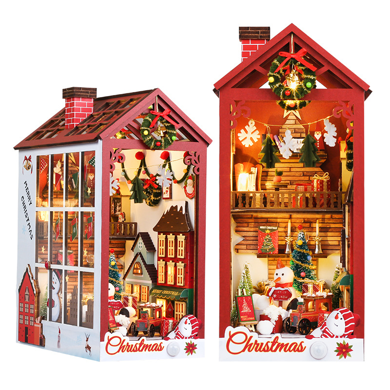 DIY Holz-Magie-Weihnachts-Büch – Diy Wooden Book Nook Kit Shelf Insert Bewertung und Preis