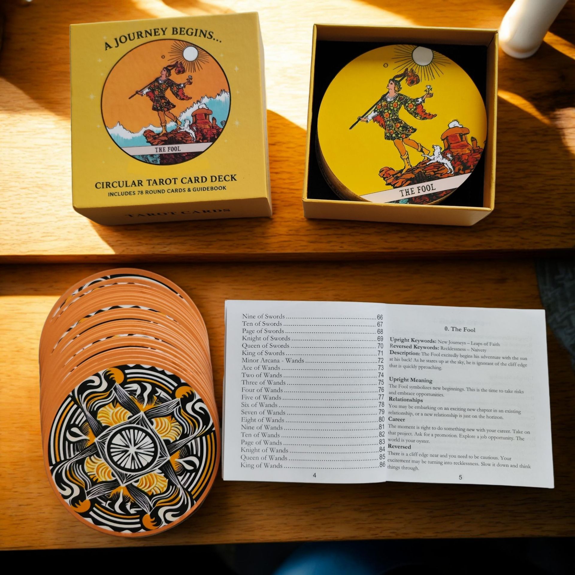 Rundes Tarot-Kartendeck mit 78 – Tarot Deck With Guidebook Bewertung und Preis