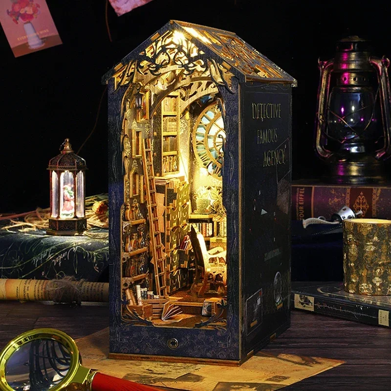 Retro DIY Holz-Bücherregal-Ein – Diy Wooden Book Nook Kit Shelf Insert Bewertung und Preis