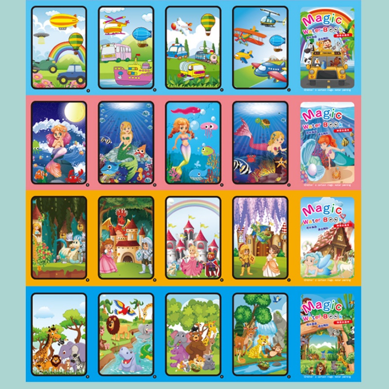 Magisches Wasser-Zeichenbuch f – Reusable Water Magic Coloring Book Bewertung und Preis